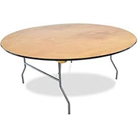 60 inch wood round Table